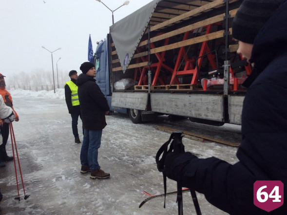 В Саратов привезли тренажеры для «Народного фитнес-парка» 