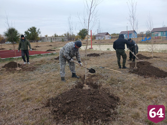 В детском лагере под Саратовом посадили липы и березы
