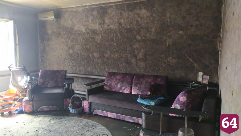 В двухквартирном доме выгорели прихожая и кухня 