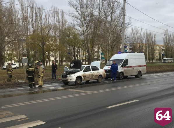 На Вокзальной сгорело такси 