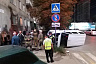 В центре Саратова опрокинулся внедорожник с пассажирами