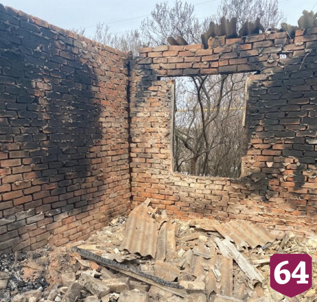 В сгоревшем доме под Саратовом нашли останки мужчины
