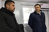 Саратовский зампред провел брифинг в строительном вагончике