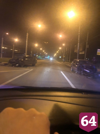 На кольце перед мостом произошло лобовое ДТП