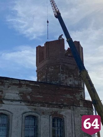 В саратовском селе Лох возрождают колокольню старинного храма