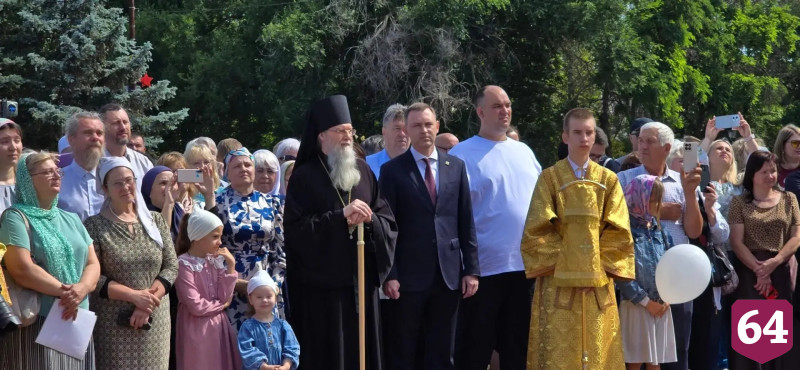 В Саратовской области открыли памятник Сергию Радонежскому