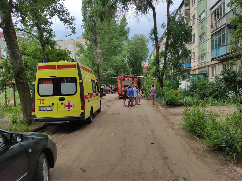 На пожаре в Энгельсе погибли два человека