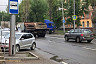 В Саратове фура протаранила столб и перекрыла дорогу