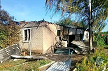 В Саратовской области на пожаре в двухквартирном доме погиб пенсионер