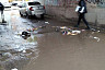Центральную улицу Энгельса затопили дождевые воды