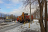 С улиц Энгельса откачивают талые воды 