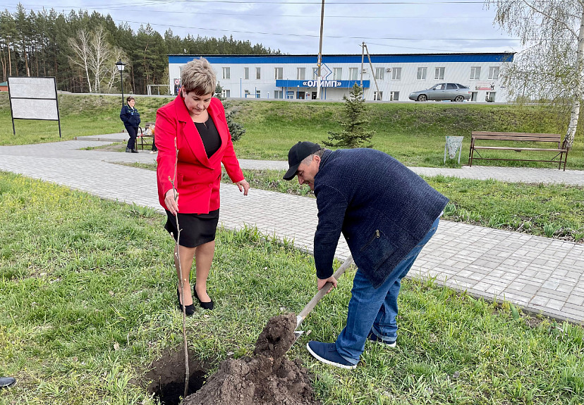 Саратовские юбиляры семейной жизни посадили дерево-оберег