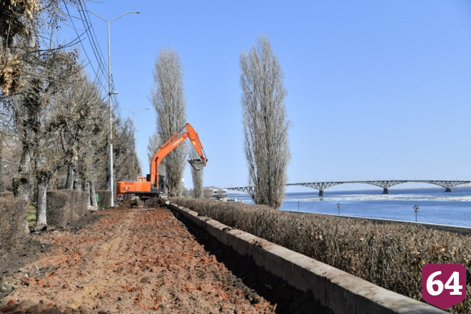 В Саратове началась реконструкция набережной