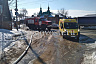 В Саратове пожарные тушили полыхающий частный дом