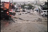 В Саратове сильным дождем смыло асфальт