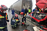 Дальнобойщика зажало в грузовике после массового ДТП под Саратовом