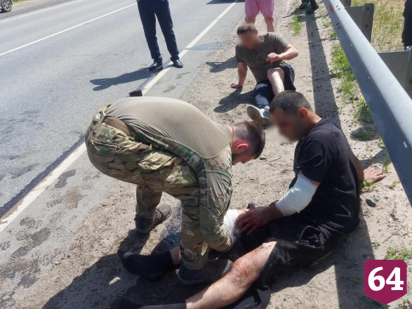Бойцы «Грома» помогли пострадавшим в ДТП под Саратовом