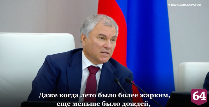Вячеслав Володин призвал прокуратуру заняться обмелением Волги