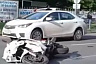 В Саратове байкер с пассажиром угодили под иномарку