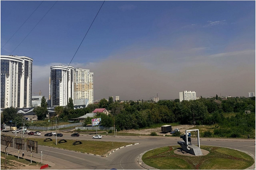 Саратовцам объяснили происхождение пыльной бури