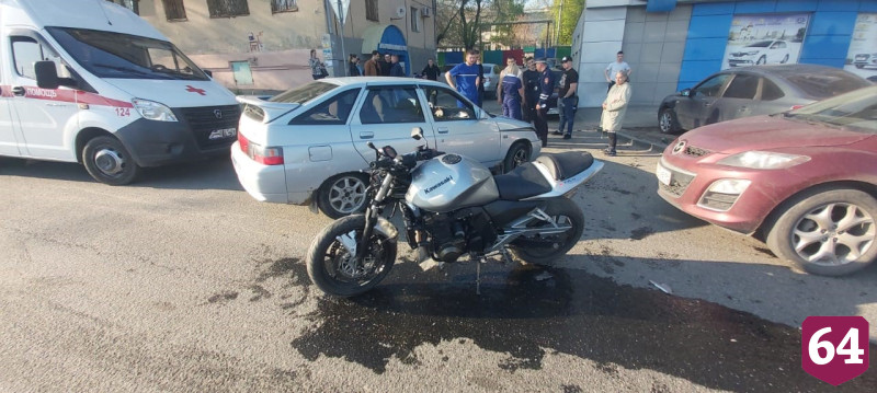 В аварии на Шехурдина травмировался мотоциклист