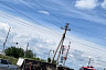 Под Саратовом грузовик опрокинулся на бок от удара «Лады»