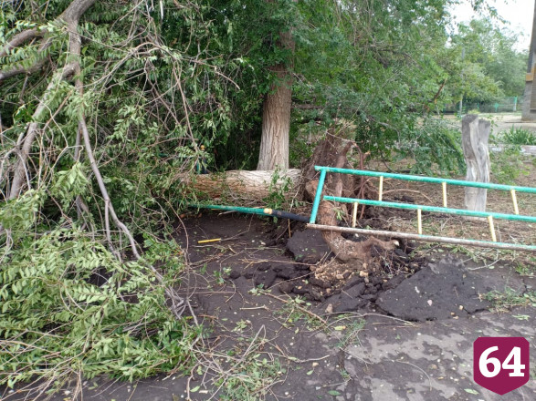В Питерском районе после урагана объявили чрезвычайную ситуацию