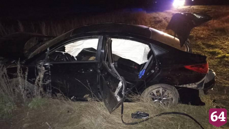 Водитель опрокинул «Солярис» на трассе и покалечил двух пассажиров