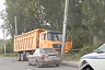 В Саратове самосвал врезался в столб