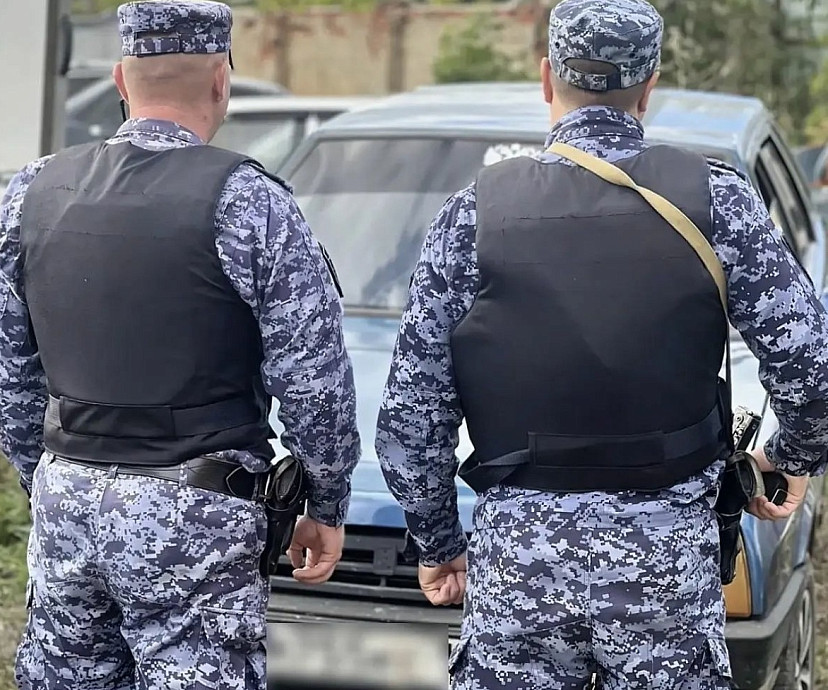 В Саратовской области росгвардейцы заблокировали машину с пьяным водителем