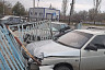 «Лада» врезалась в забор стоянки и повредила две иномарки  