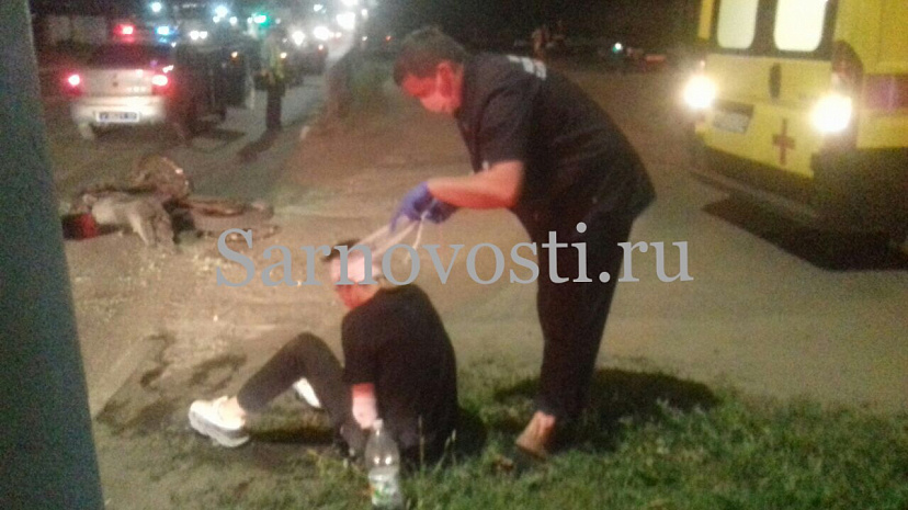 В Саратове байкер скрывался от полиции и разбил голову