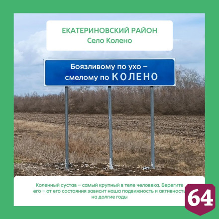 В День пословиц саратовские дорожники разместили на указателях поговорки