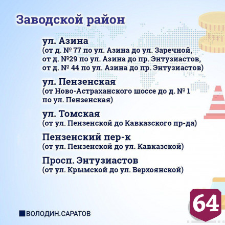 Тротуары в Саратове отремонтируют еще на 50 улицах