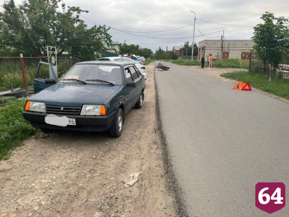 В аварии на окраине Саратова покалечился 15-летний мотоциклист