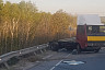 Под Саратовом дальнобойщик после ДТП вылетел из грузовика