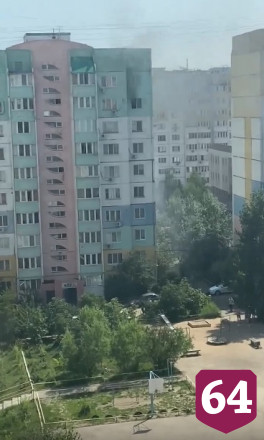 На Блинова горела квартира в 10-этажке