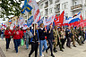 В Саратове в День России развернули 60-метровый флаг