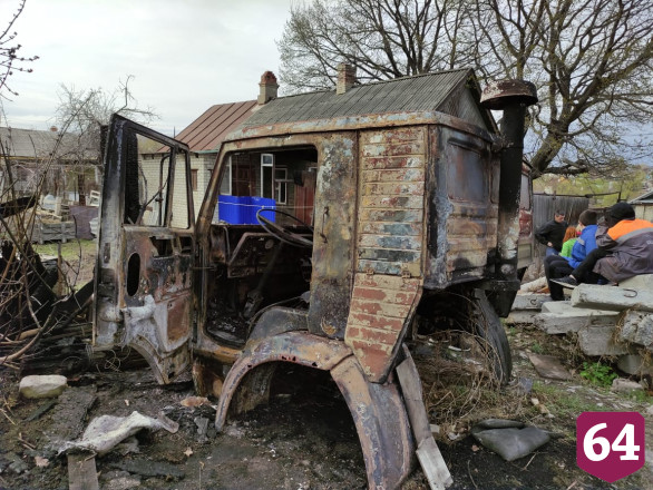 В Заводском районе сгорел КамАЗ 