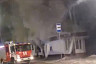 На остановке выгорел торговый ларек