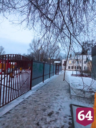 Саратовцы показали опасное дерево на пути к детскому саду 