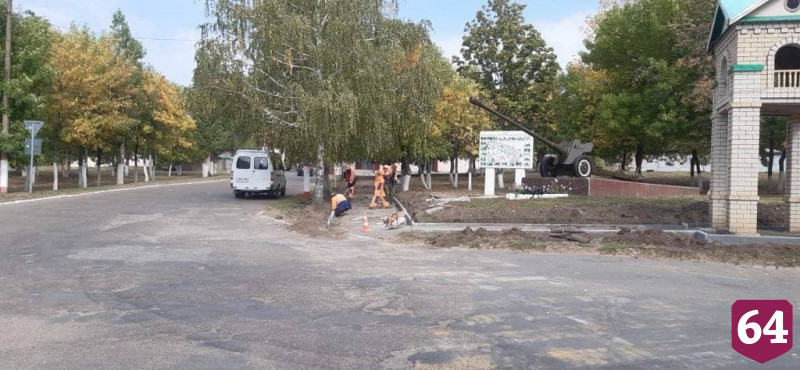 В военном городке начался масштабный ремонт тротуаров