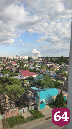Под Саратовом крупный пожар уничтожил склад