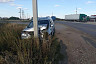 Водитель «Ларгуса» врезался в столб на саратовской трассе 