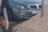 В Саратове пьяный водитель иномарки сбил пешехода и врезался в кучу щебня