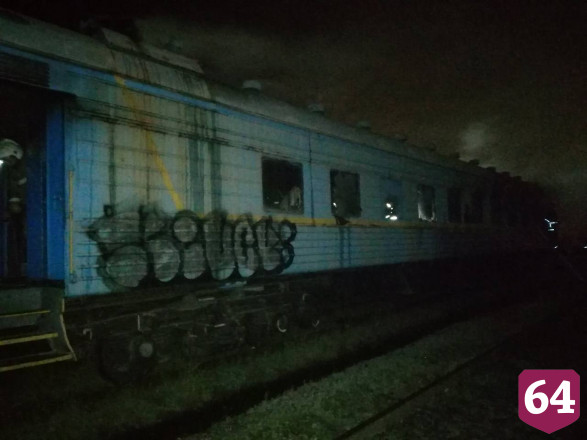 В Саратове сгорел пассажирский вагон