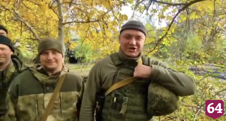 Саратовские мобилизованные записали видеообращение родным с фронта