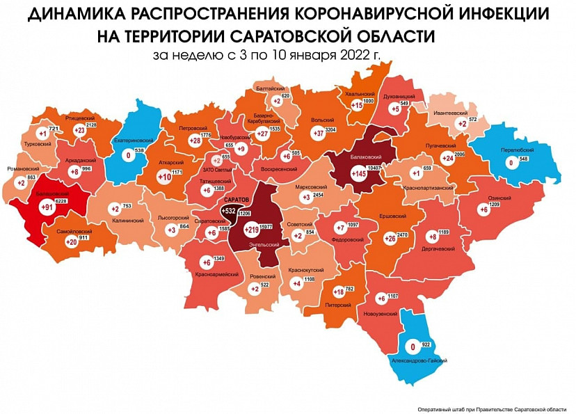 Коронавирусом за неделю заболели более 500 жителей Саратова