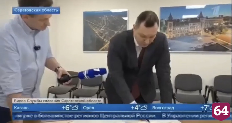 Федеральный канал показал подготовку к паводку в Саратовской области
