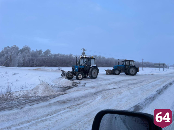 В Саратовской области перекрыты пять федеральных трасс